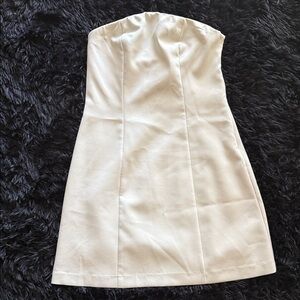 a new day Strapless Cream Dress